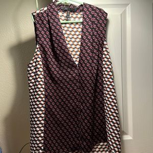 Geometrical Sleeveless BCBG Top